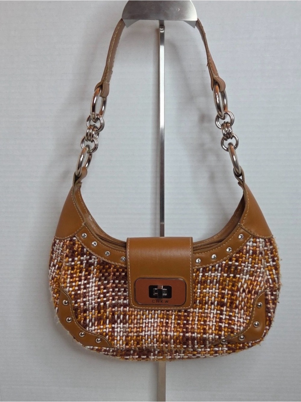 CNKW Tweed & Leather Bag
